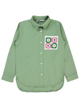 أخضر زيتوني - قميص للبنات - Civil Girls