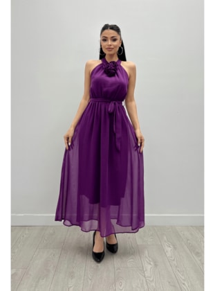 Purple - Evening Dresses - Giyim Masalı