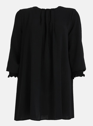 Black - Plus Size Tunic - Alia