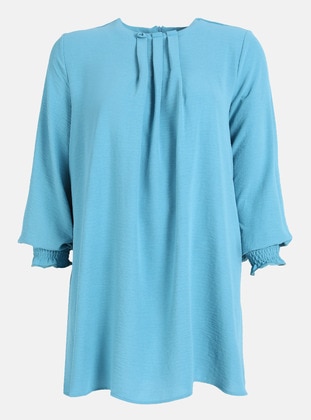 Turquoise - Plus Size Tunic - Alia