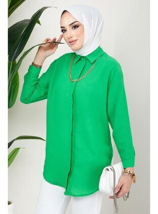 Green - Tunic - Hafsa Mina