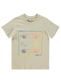Stone Color - Boys` T-Shirt