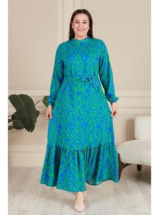 Green - Modest Dress - Ferace