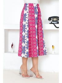 Fuchsia - Plus Size Skirt