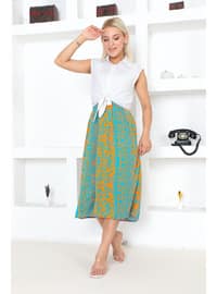 Mint Green - Plus Size Skirt