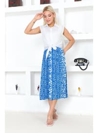 Turquoise - Plus Size Skirt