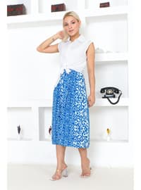Turquoise - Plus Size Skirt