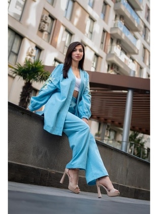 Light Blue - Suit - Maymara