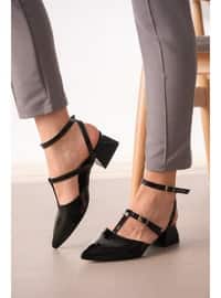 Black Patent Leather - Heels