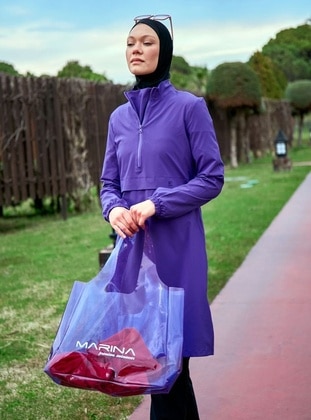 Purple - Satchel - Beach Bags - Marina