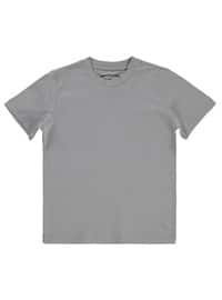 Grey - Boys` T-Shirt