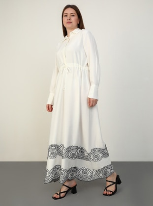 Modanisa white dress hotsell