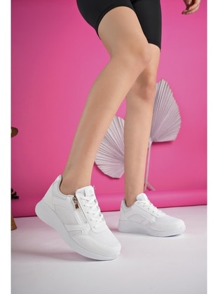 White - Sport - Sports Shoes - Muggo