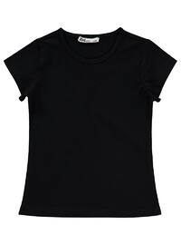 Black - Girls` T-Shirt