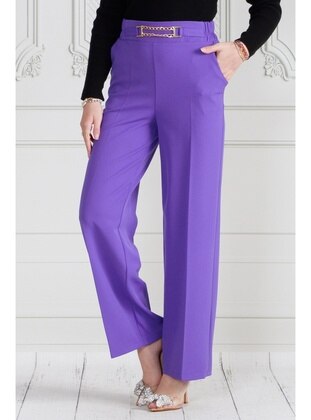 Purple - Pants - Sevitli