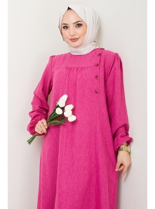 Fuchsia - Modest Dress - Hafsa Mina