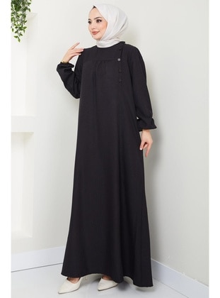 Black - Modest Dress - Hafsa Mina