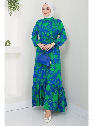 Green - Modest Dress - Hafsa Mina