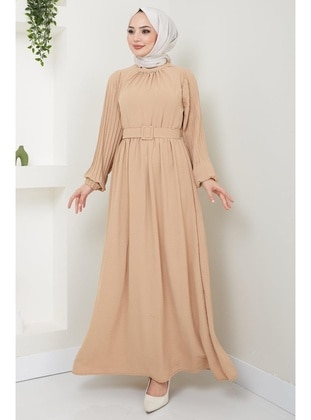 Camel - Modest Dress - Hafsa Mina