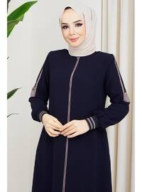 Navy Blue - Plus Size Abaya