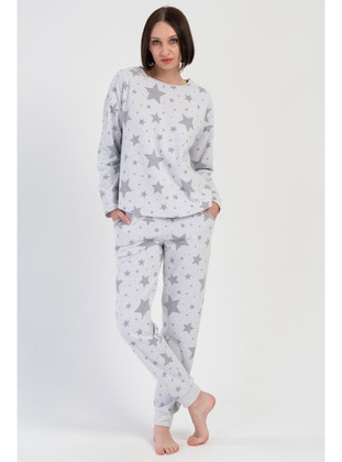 Grey - Pyjama Set - Vienetta