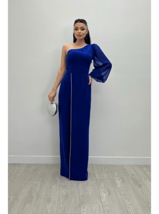 Saxe Blue - Evening Dresses - Giyim Masalı
