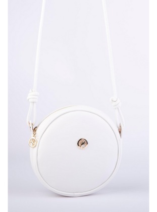 أبيض - 400gr - حقيبة بحمالة طويلة - حقائب كروس - Nas Bag