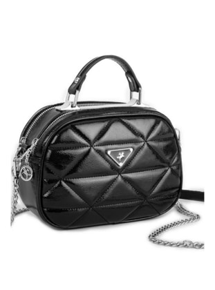 Black Patent Leather - 400gr - Crossbody - Cross Bag - Nas Bag