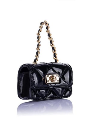 Black Patent Leather - Clutch Bags / Handbags - Nas Bag