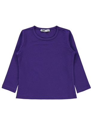 Dark Purple - Girls` Sweatshirt - Civil Girls