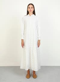 Ecru - Modest Dress