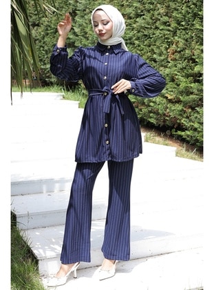 Navy Blue - Suit - Bestenur