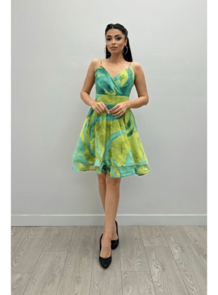Mint Green - Modest Evening Dress - Giyim Masalı
