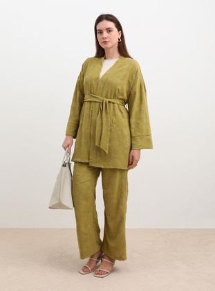 Olive Green - Plus Size Suit - Alia