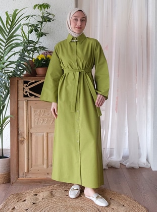 Pistachio Green - Modest Dress - Ceylan Otantik