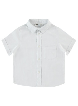 أبيض - قميص للأولاد - Civil Boys