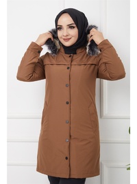 Bondite Coat With Snap Fastened Front Taba