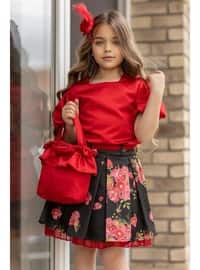 Red - Girls` Skirt