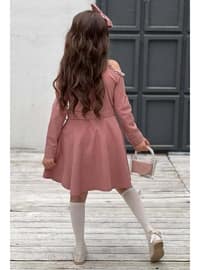 Powder Pink - Girls` Dress