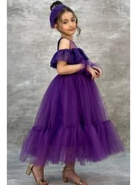 Purple - Girls` Evening Dress