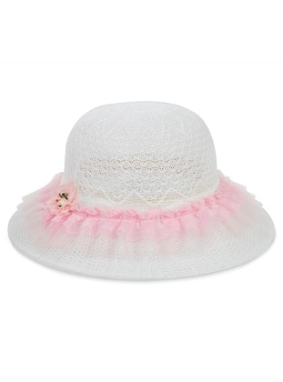 أبيض - قبعات وقبعات صوف أطفال - Civil Girls
