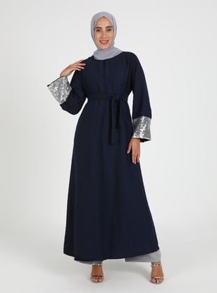 Silver color - Abaya - Filizzade