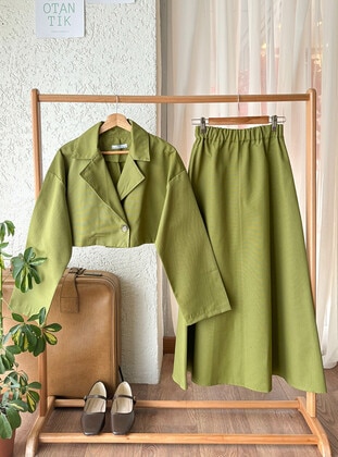 Olive Green - Suit - Ceylan Otantik