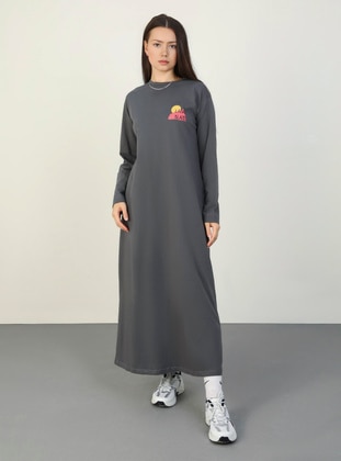 Grey - Modest Dress - Benin