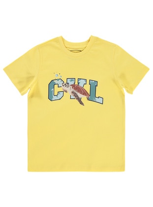 Yellow - Boys` T-Shirt - Civil Boys