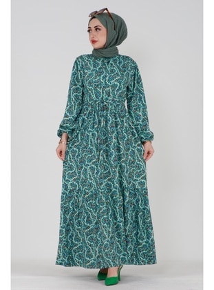 Mint Green - Modest Dress - Sevitli