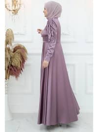 Lilac - Modest Evening Dress