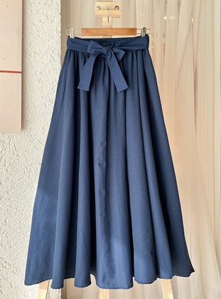 Navy Blue - Skirt - Ceylan Otantik