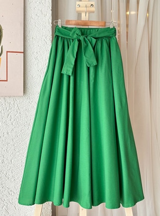 Green - Skirt - Ceylan Otantik