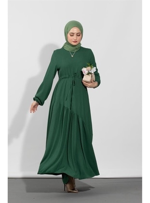 أخضر زمردي - فستان - Sevitli